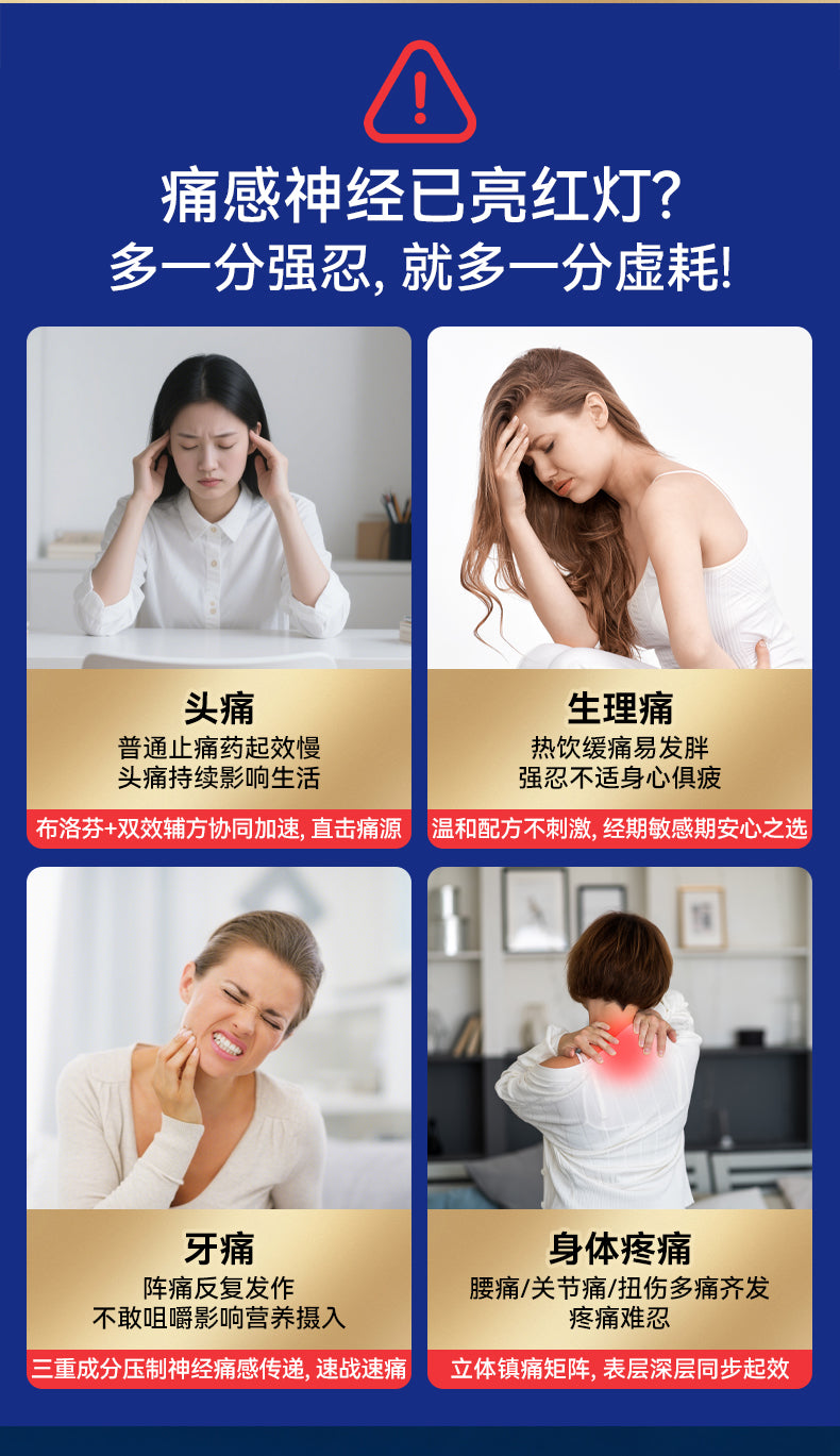 Hakutama Ibuprofen Pain Relief Tablets – Fast Acting Painkiller for Headache, Muscle & Joint Pain