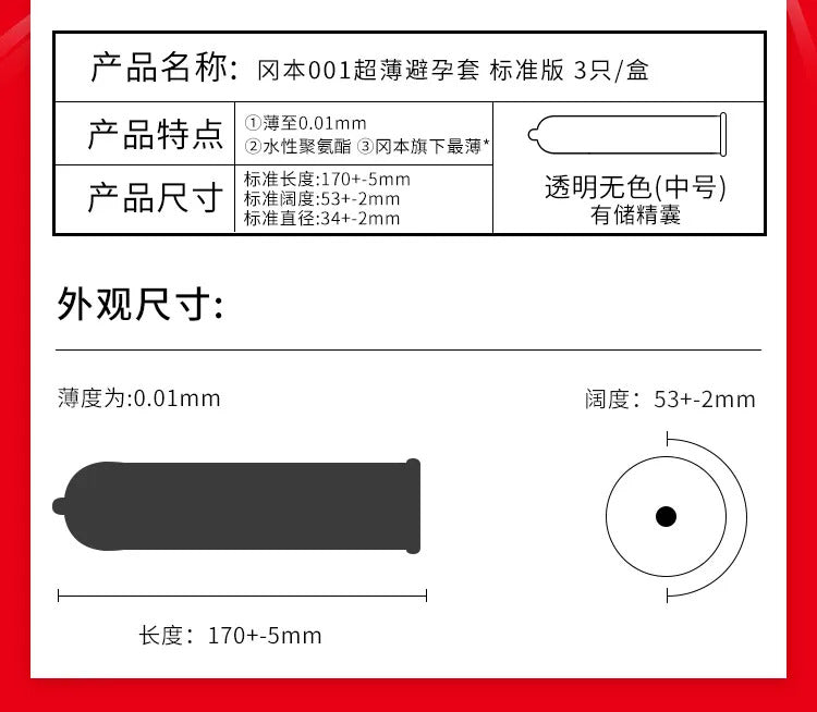 Okamoto 001 Condoms – Ultra Thin Japanese Condom for Natural Feeling & Intimacy